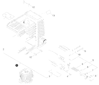 Exhaust / Engine Cover Diagram and Parts List for EB500 P30236000000 - P30236999999 Shindaiwa Leaf Blower / Vacuum