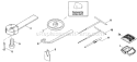 Page L Diagram and Parts List for 415  Shindaiwa Chainsaw