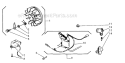Ignition Diagram and Parts List for 416  Shindaiwa Chainsaw