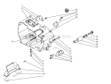 Main Housing Diagram and Parts List for 416  Shindaiwa Chainsaw