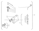 Tanks Diagram and Parts List for 451  Shindaiwa Chainsaw