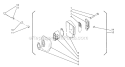 Muffler Diagram and Parts List for 451  Shindaiwa Chainsaw