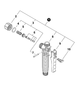 Part Location Diagram of 569006 Shindaiwa Shut-off Assembly