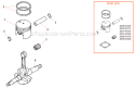 Part Location Diagram of P021036090 Shindaiwa Piston Assy