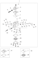 Part Location Diagram of P003001850 Echo Diaphragm-metering