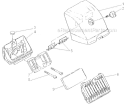 Air Filter Diagram and Parts List for 577  Shindaiwa Chainsaw