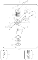 Part Location Diagram of 80550 Shindaiwa Gasket/diaphragm Kit