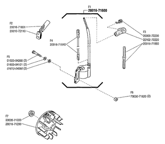 Flywheel Diagram and Parts List for C230 20000303 - 20999999 Shindaiwa Brush Cutter