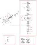 Page M Diagram and Parts List for 61480  Shindaiwa Trimmer