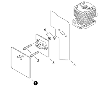 Intake Diagram and Parts List for EB500 P30236000000 - P30236999999 Shindaiwa Leaf Blower / Vacuum