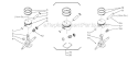 Piston, Crankshaft Diagram and Parts List for 695  Shindaiwa Chainsaw