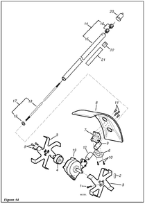 General Assembly Diagram and Parts List for 80265  Shindaiwa Cultivator