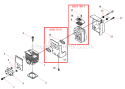 Part Location Diagram of 99909-12212 Shindaiwa Insulator Block