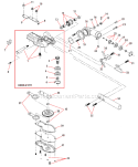 Part Location Diagram of P021028811 Shindaiwa Gearcase-Lower