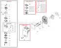 Part Location Diagram of 62901-82011 Shindaiwa Air Filter Base Assembly