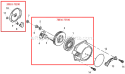 Part Location Diagram of P022002100 Echo Auger E-Ring
