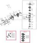 Page G Diagram and Parts List for 81017 4100001 Shindaiwa Trimmer