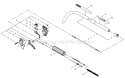 Page H Diagram and Parts List for 81017 4100001 Shindaiwa Trimmer