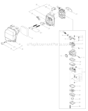 Part Location Diagram of A021002070 Shindaiwa Carburetor Assembly