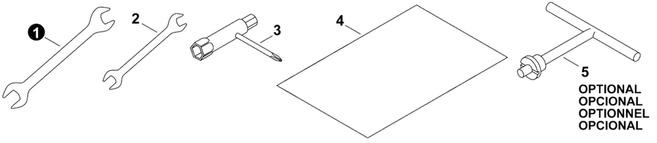 Tools Diagram and Parts List for ES800 H05120001001 - H05120999999 Shindaiwa Sprayer