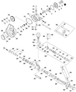 Pump 1-45 Diagram and Parts List for ES800 H05120001001 - H05120999999 Shindaiwa Sprayer