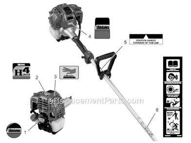 Page O Diagram and Parts List for PS344 T15312001001 - T15312999999 Shindaiwa Power Broom