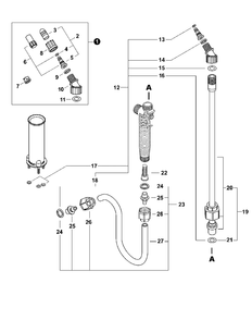 Part Location Diagram of 569022 Shindaiwa Hose Assy