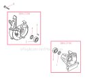Page B Diagram and Parts List for AH230  Shindaiwa Hedge Trimmer