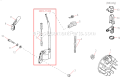 Page E Diagram and Parts List for AH230  Shindaiwa Hedge Trimmer