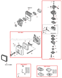 Page K Diagram and Parts List for AH231  Shindaiwa Hedge Trimmer