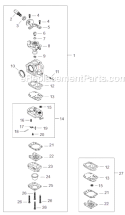 Page G Diagram and Parts List for AH242  Shindaiwa Hedge Trimmer