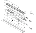 Page N Diagram and Parts List for AH254 T12612001001 - T12612999999 Shindaiwa Hedge Trimmer