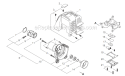 Page B Diagram and Parts List for AH254 T12612001001 - T12612999999 Shindaiwa Hedge Trimmer