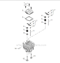 Page D Diagram and Parts List for AH254 T12612001001 - T12612999999 Shindaiwa Hedge Trimmer