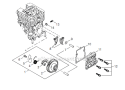 Page E Diagram and Parts List for AH254 T12612001001 - T12612999999 Shindaiwa Hedge Trimmer