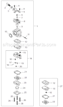 Page G Diagram and Parts List for AHS242  Shindaiwa Hedge Trimmer