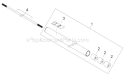 Page M Diagram and Parts List for AHS2510  Shindaiwa Hedge Trimmer