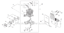 Page A Diagram and Parts List for AHS254 T12312001001 - T12312999999 Shindaiwa Hedge Trimmer