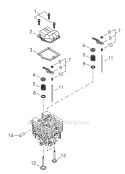 Page D Diagram and Parts List for AHS254 T12312001001 - T12312999999 Shindaiwa Hedge Trimmer