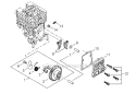 Page E Diagram and Parts List for AHS254 T12312001001 - T12312999999 Shindaiwa Hedge Trimmer