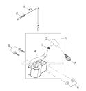 Page F Diagram and Parts List for AHS254 T12312001001 - T12312999999 Shindaiwa Hedge Trimmer