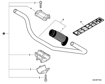 U-Handle Diagram and Parts List for BCK-12 T14712001001 - T14712999999 Shindaiwa Trimmer