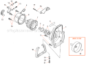 Page D Diagram and Parts List for B450  Shindaiwa Brush Cutter