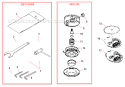 Page L Diagram and Parts List for B45INTL  Shindaiwa Brush Cutter