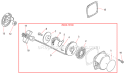 Page F Diagram and Parts List for B45  Shindaiwa Brush Cutter