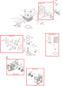 Page A Diagram and Parts List for B530  Shindaiwa Brush Cutter