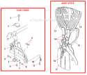 Page J Diagram and Parts List for B530  Shindaiwa Brush Cutter