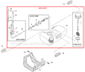 Page E Diagram and Parts List for B530  Shindaiwa Brush Cutter