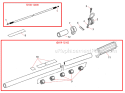 Page F Diagram and Parts List for B530  Shindaiwa Brush Cutter