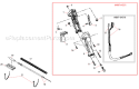 Page H Diagram and Parts List for B530  Shindaiwa Brush Cutter